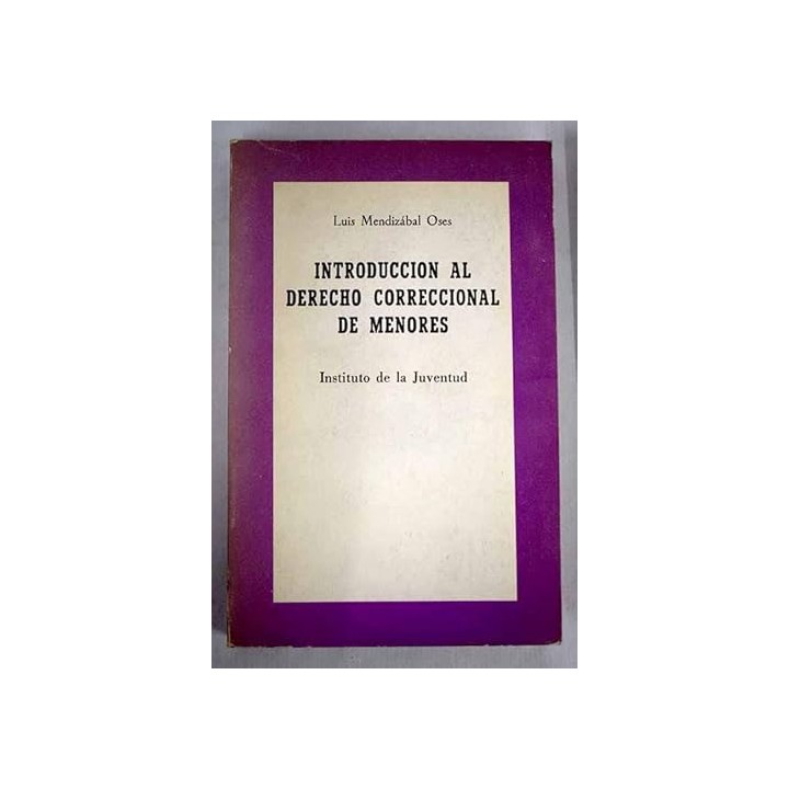 Introducción Al Derecho Correccional de Menores